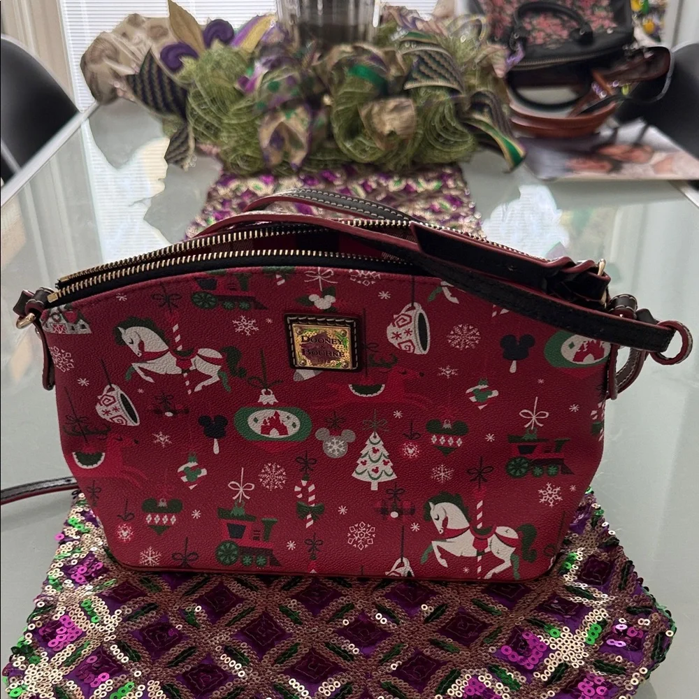 Dooney & Bourke Red Festive Crossbody Bag - Picture 1 of 4